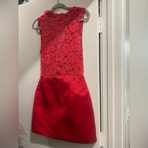 Elisabetta Franchi red mini dress